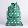 Green Christmas Colorful Deer