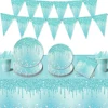 Bleu glacier (Bannière triangulaire - 10 pièces)