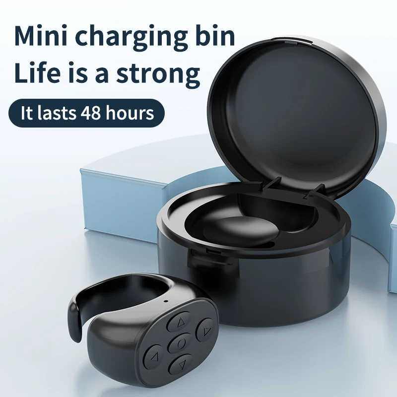 Anneau Intelligent De Défilement à Distance Pour TikTok - Smart Ring 25mAh Avec Charge Magnétique, Télécommande BT Et Tourneur De Page