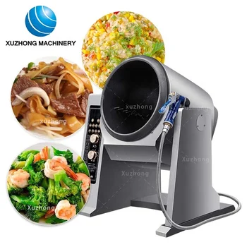 220V Household & Commercial Electric Intelligent Automatic Stir Frying  Machine 6L