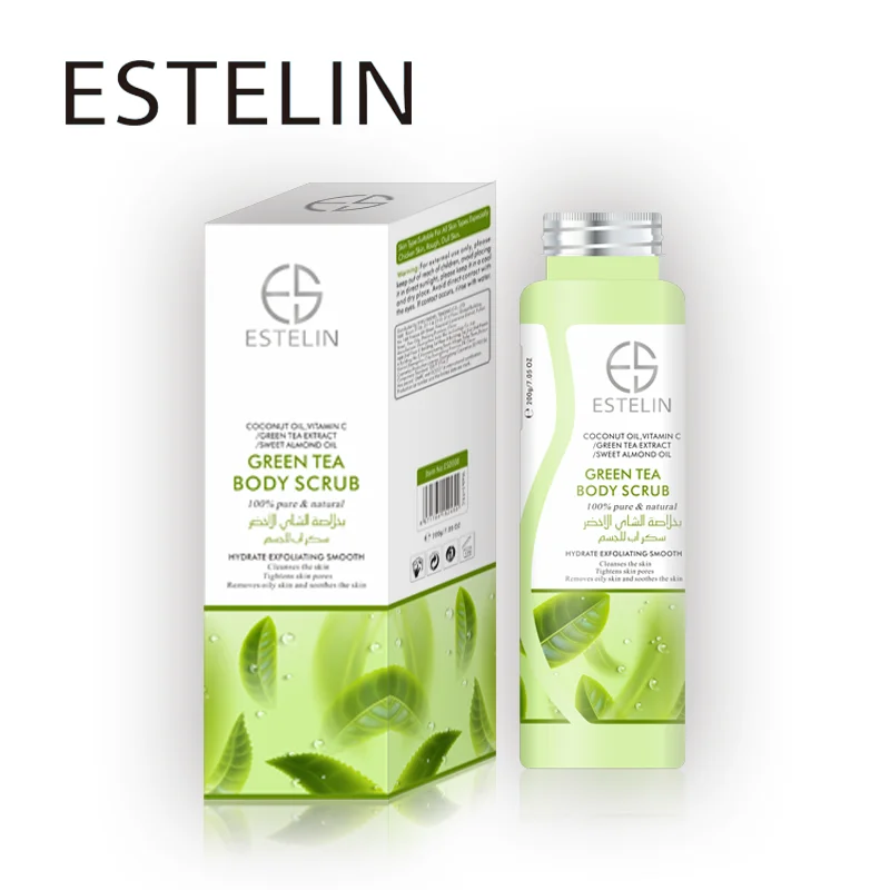 Factory Direct ESTELIN Green Tea Bath Salt Soothing Body Scrub Exfoliating