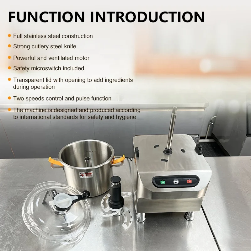 Новый электрический коммерческий многофункциональный измельчитель для овощей и мяса из нержавеющей
