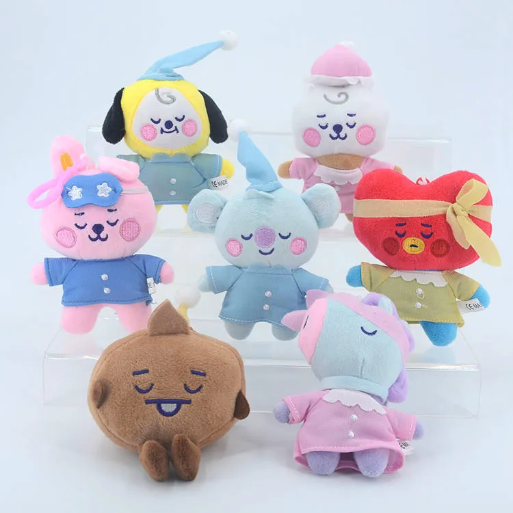 Hot Selling Bts Series Plush Keychain Toys Tata Rj Koya Stuffed Animal ...