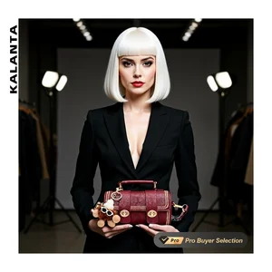 KALANTA Red Orange Designer Black Luxury Handbags Womens Sling Best Shoulder Mini PU Crossbody Bag