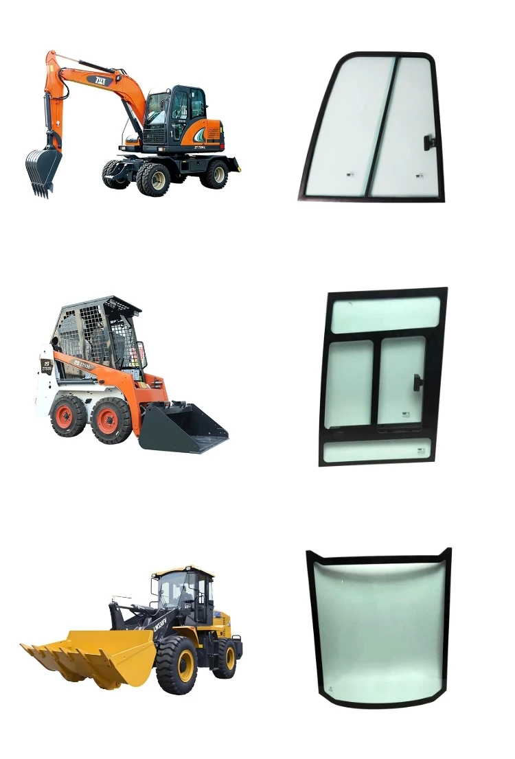 New MingXin LiDAR-Compatible Transparent Glass for Hitachi ZX250-6