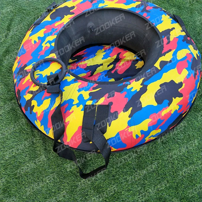 100cm Hard bottom rubber tire inner tube towable Winter Sport Inflatable Towable sledge Ski Sled Snow Tube