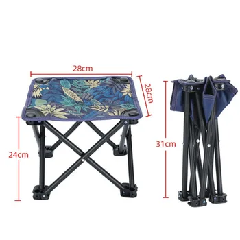Folding Chair Lightweight stool Camp Stool Lightweight Portable Ultralight Outdoor Camping Chair Logo Folding Stool for Fishing