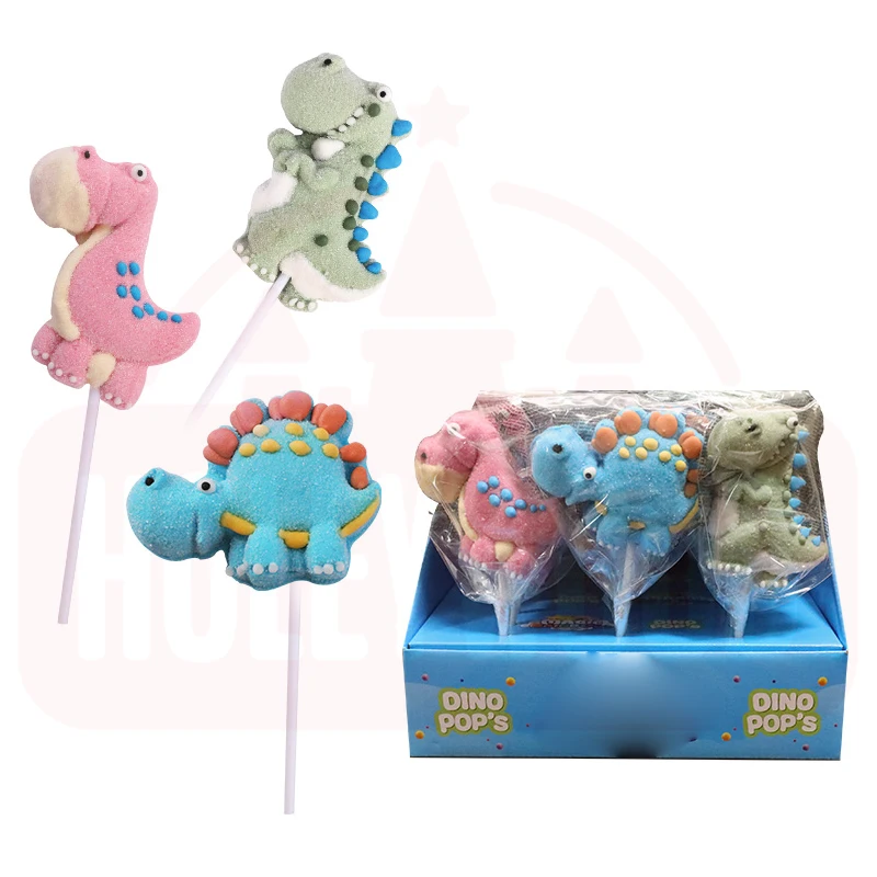 Holeywood 3D Пасхальный зефир леденец 50 г маленький разноцветный смешанный фруктовый сладкий халяльный сахарный в форме динозавра