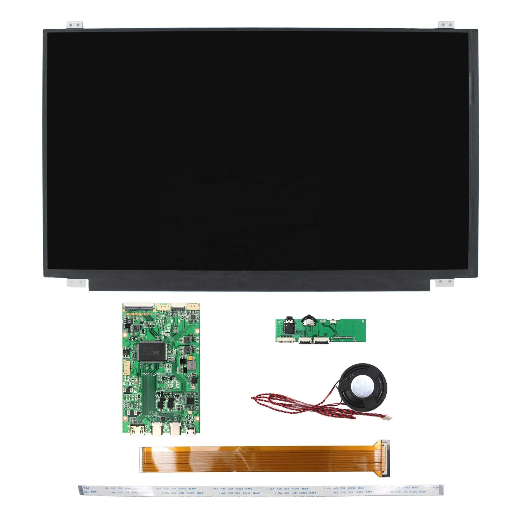 Wholesale 15.6 inch IPS LCD Screen 1920X1080  B156HAN01/LTN156HL02/NV156FHM-N31/LP156WF4-TP with Type-C Mini H LCD  Controller Board From