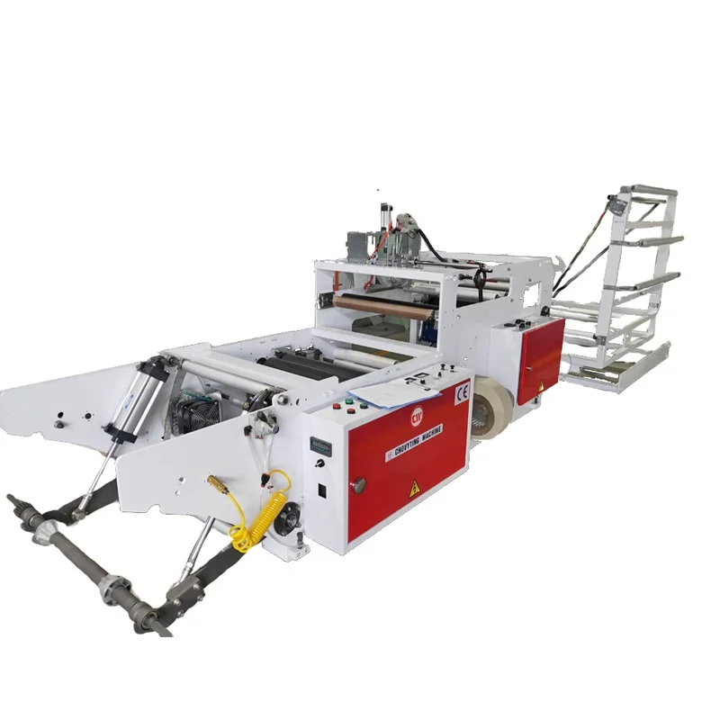High Speed Poly Sheet Folding Melting Film Edge System Automatic Bag Making Machine Opp Bopp Bag Making Machine