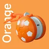 Soccer-style rope dog ball [Orange]