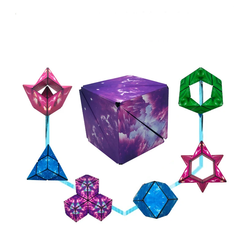 Shashibao Fidget Toy Brain Training Shape Shifting Box 3d Infinity ...