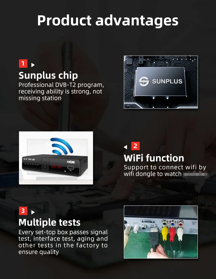 TV Box DVB T2 - Full HD Set-Top Box for Colombia