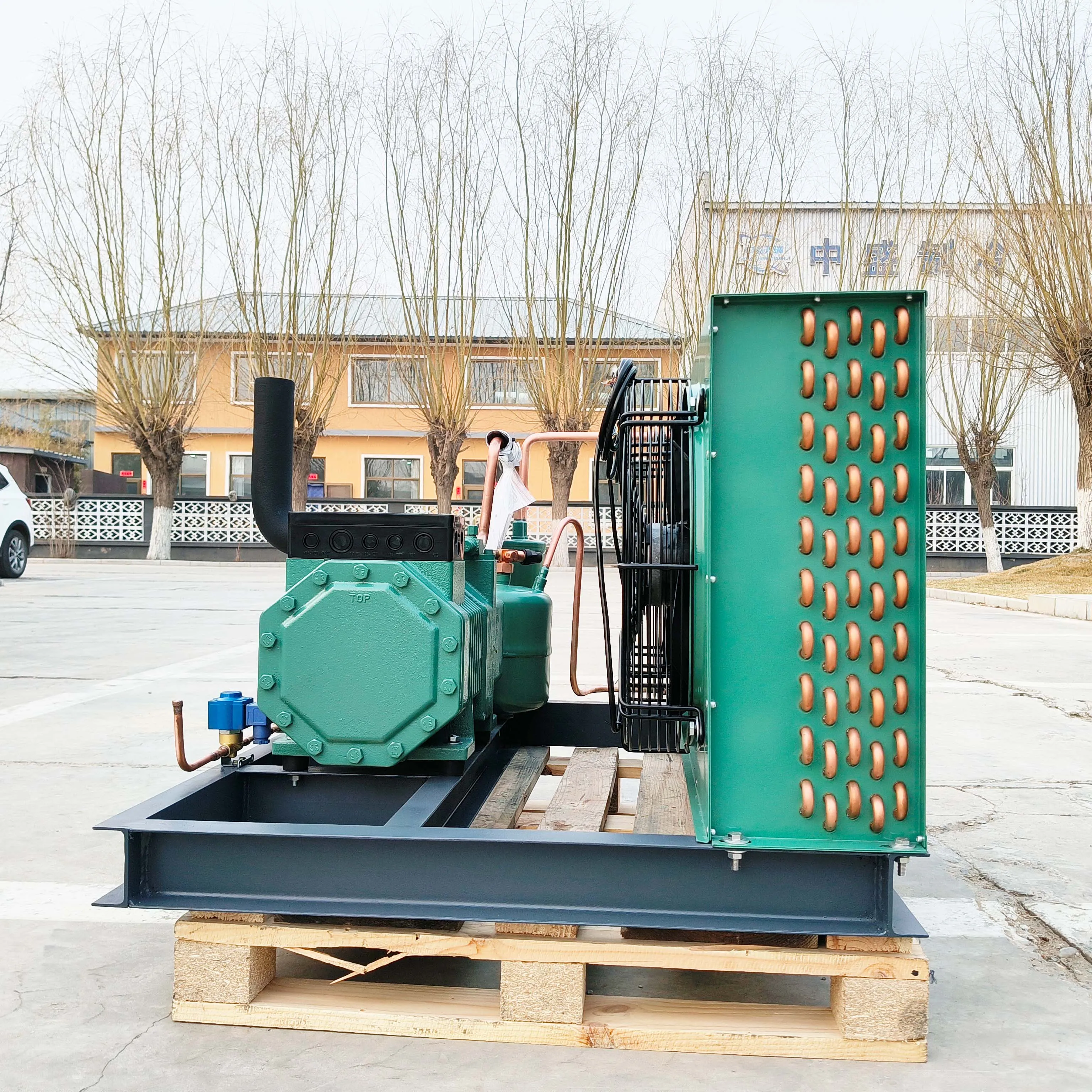 Industrial Refrigeration Unit Freezer Condensing Air Cooling Chiller With EVR Series Solenoid Valve