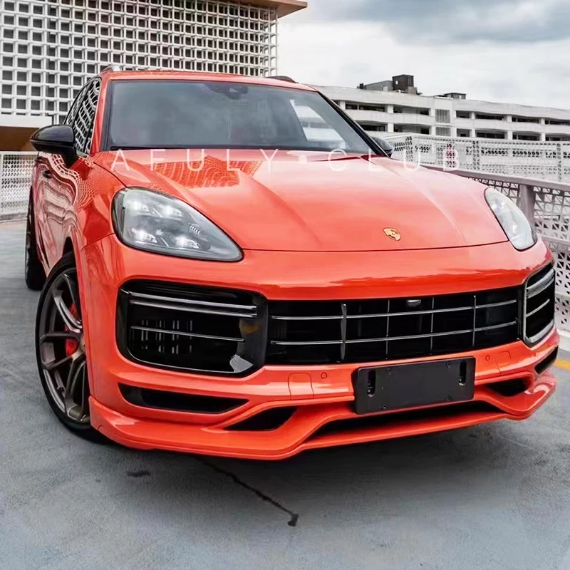 For Porsche 2018-2023 Cayenne Coupe Front Lip Body Kit Rear Bar Rear Lip Upgraded New Lower Guard 9YA 9Y0