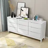 White nine-drawer chest
