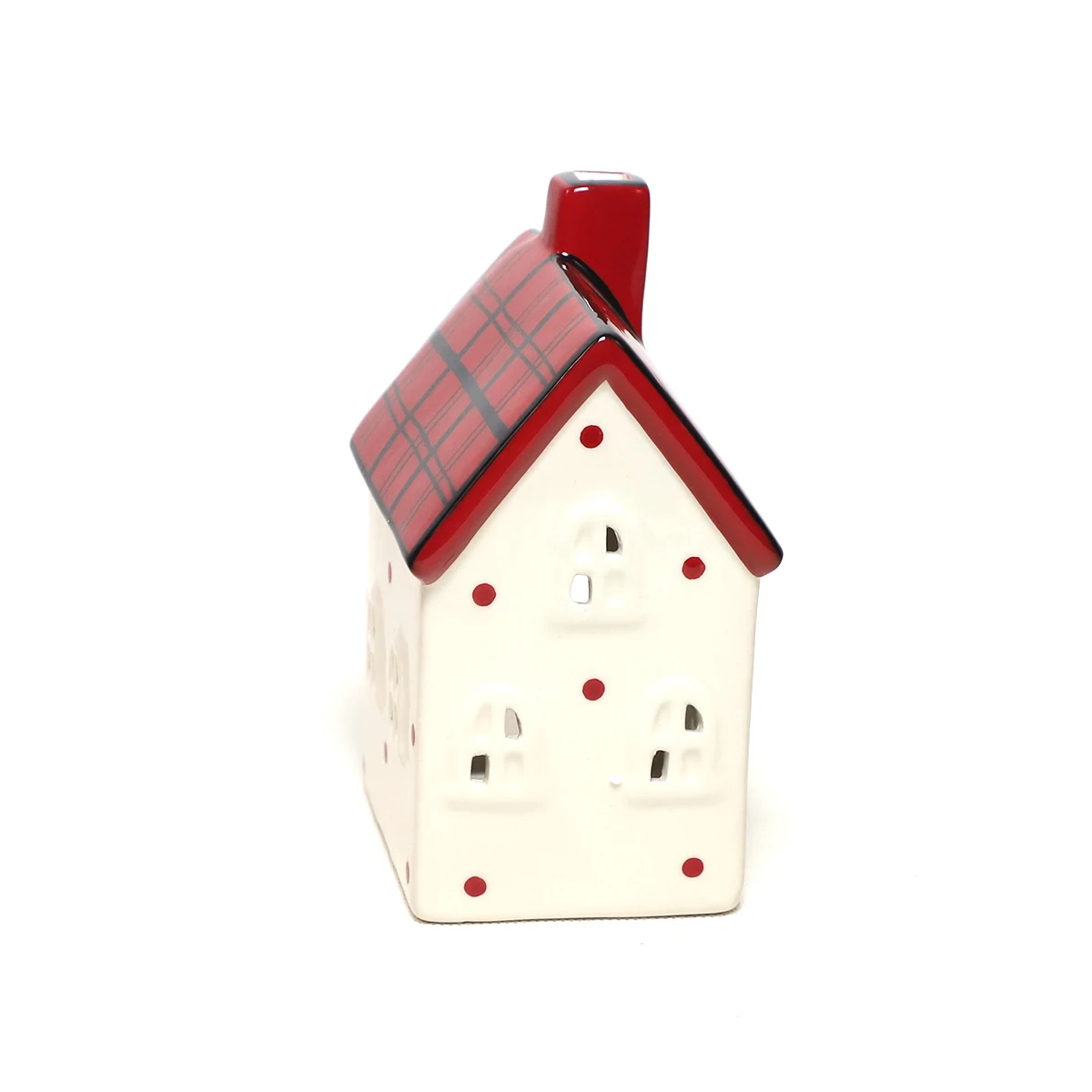 home decoration christmas ceramic tea light house christmas crafts house shaped christmas ornaments