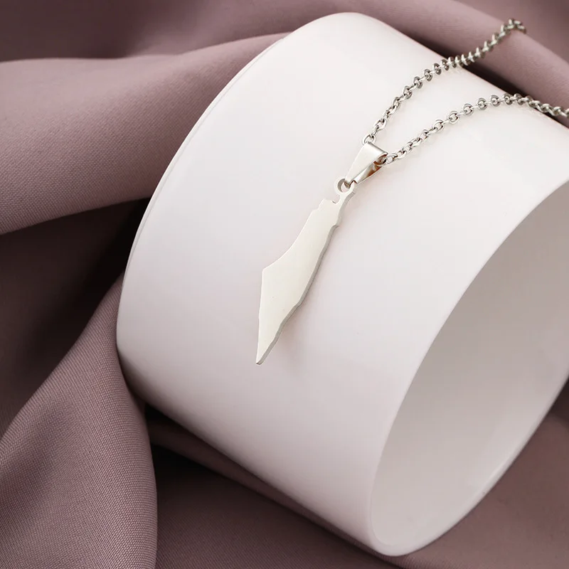 Israel Map Necklace