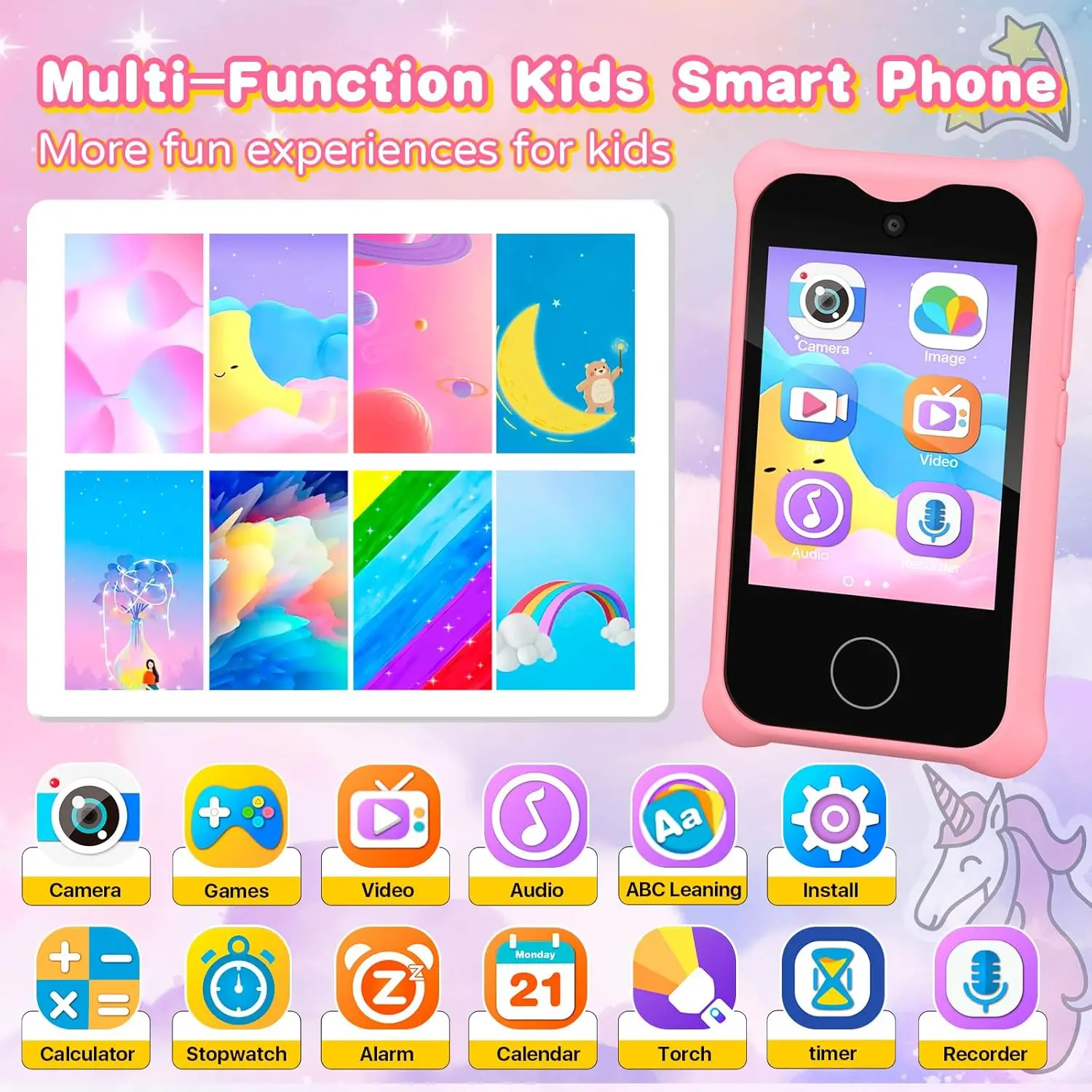 JXD Kids Smart Phone - Dinosaur Toys & Educational Fun