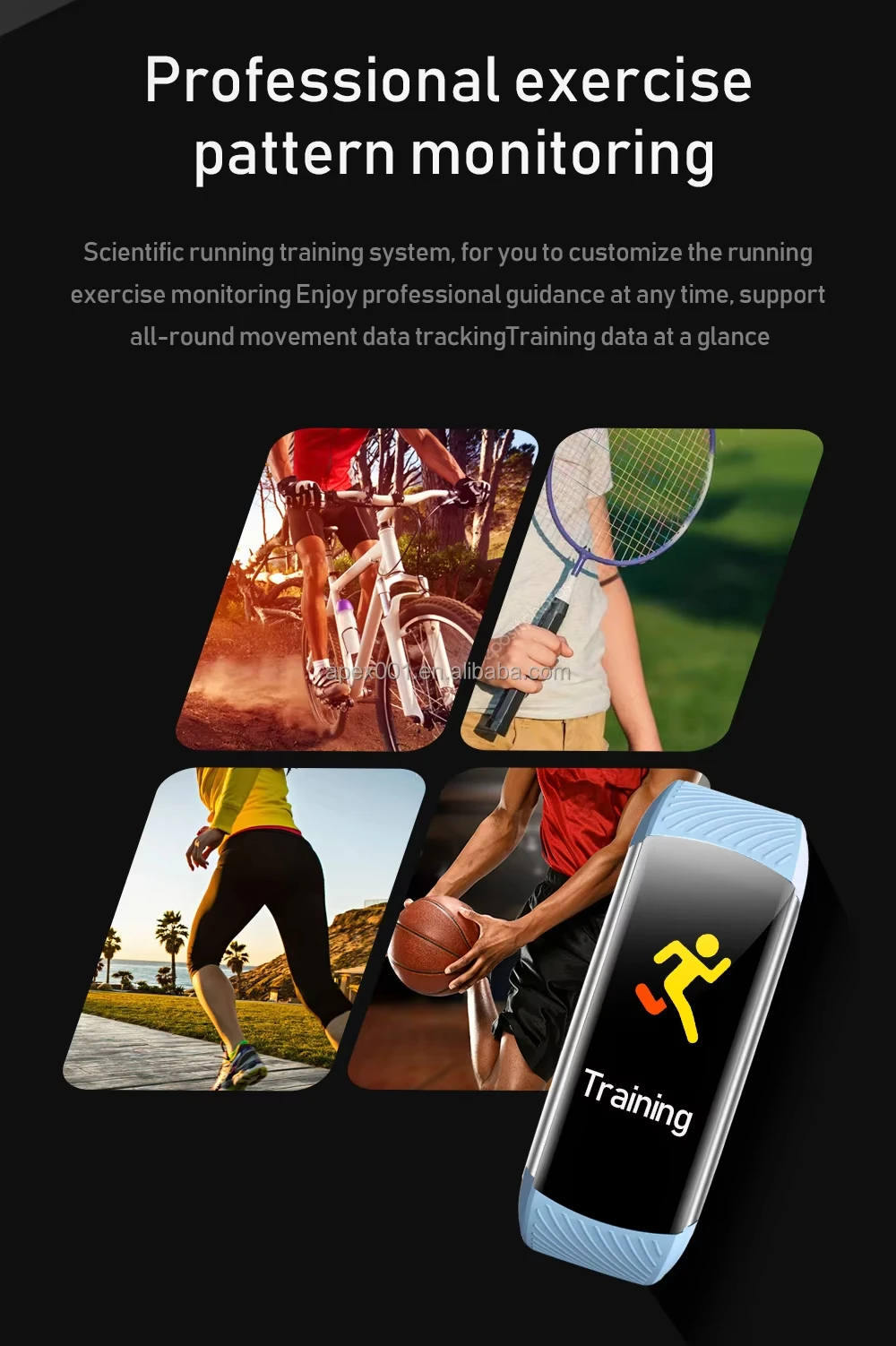 Kids Smartwatch Android AMOLED Display Silicone Band Sports Watch Sleep Monitor up to 4 Days Battery Life