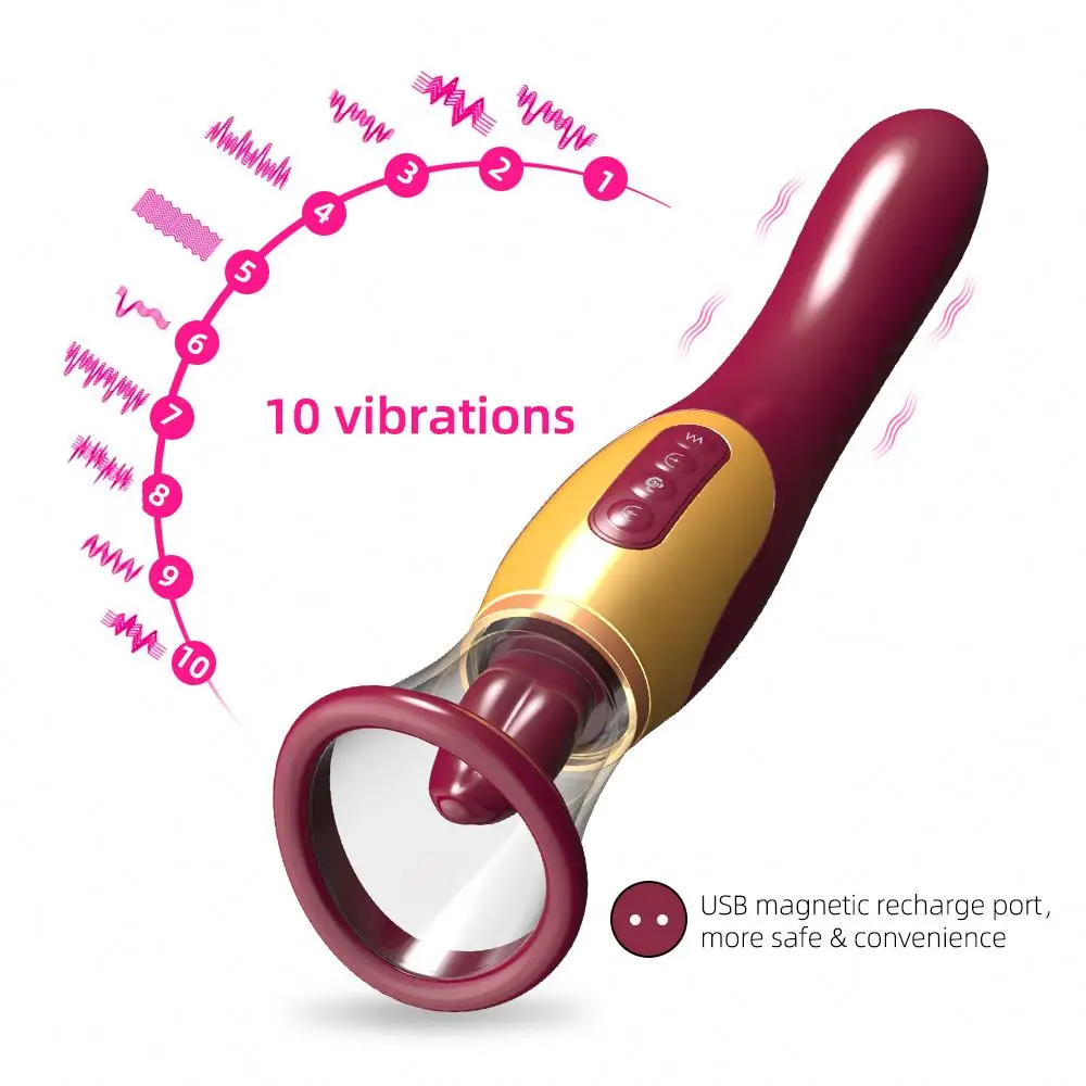Wiston Women Cream Clit Orgasm Sucker Heating Breast Clitoris Massager Nipple Clitoral Sucking Tongue Licking Vibratorr-888068