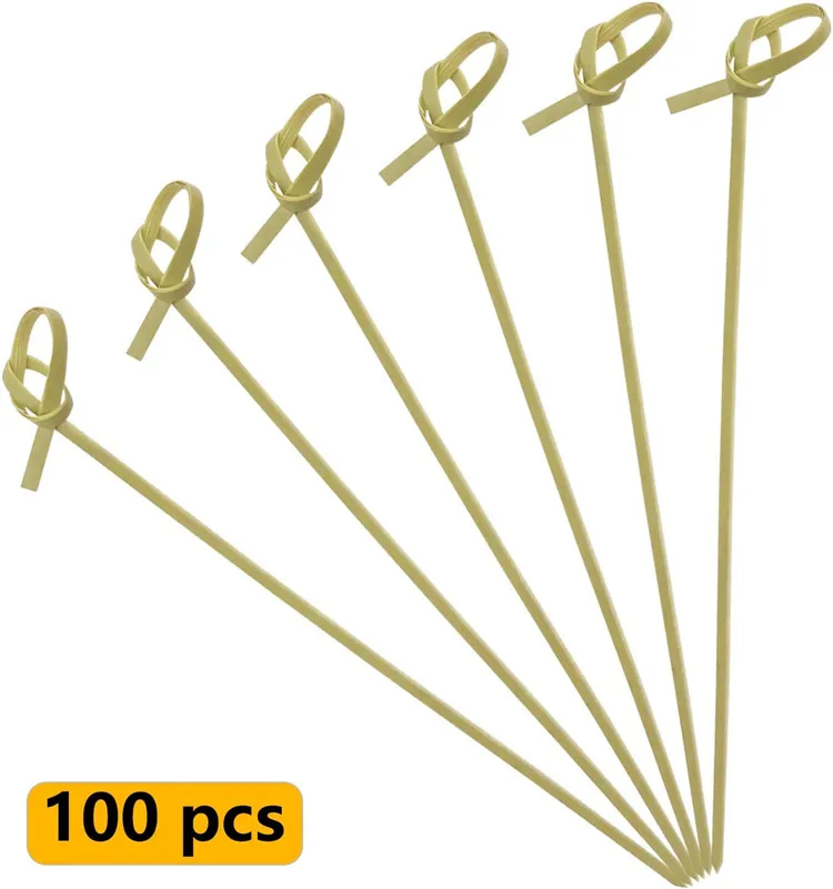 Bamboo Round Stick Rotisserie Marshmallow Roasting Skewers China Export