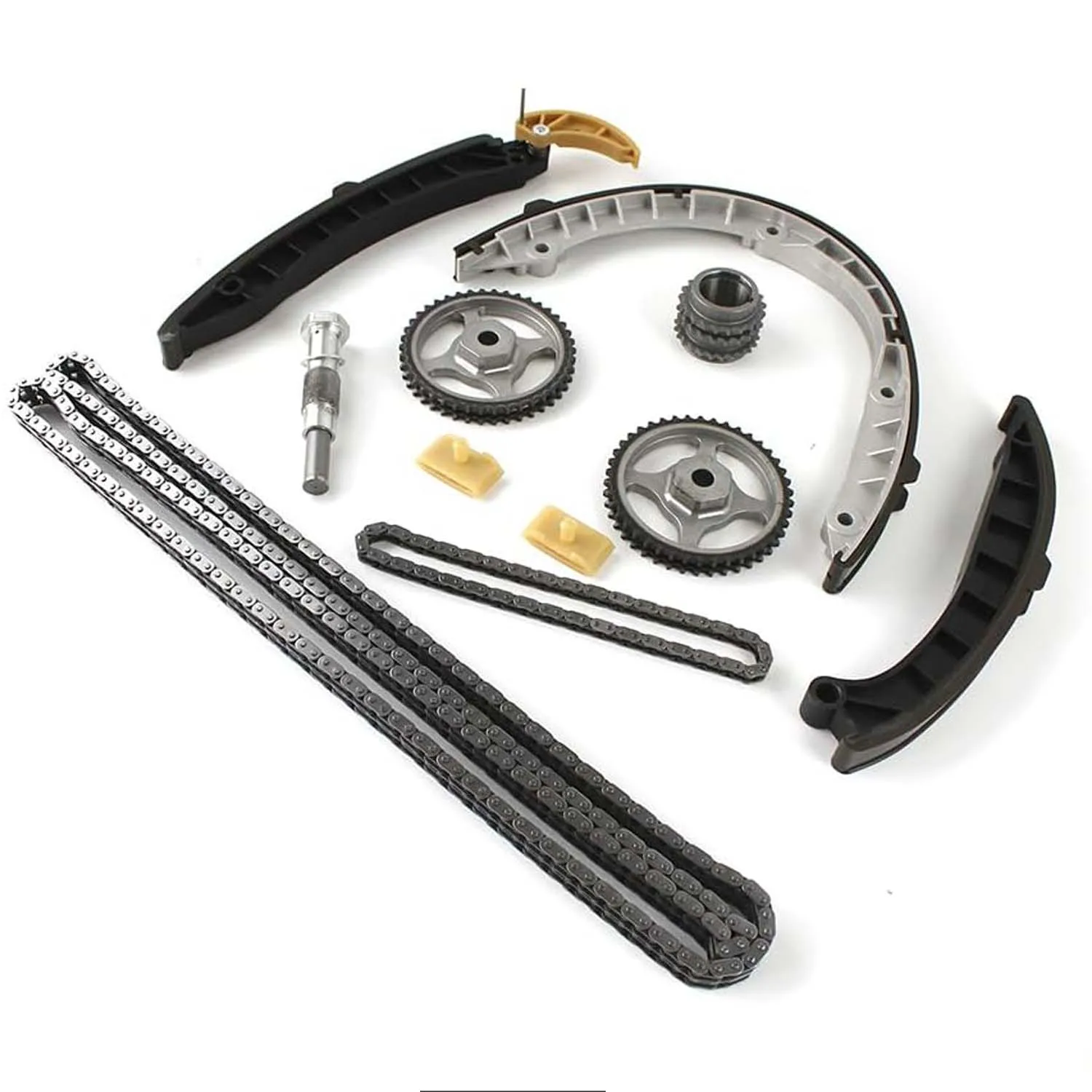 11Pc/Set Timing Chain Kit Guide Rail Tensioner Sprockets Engine For