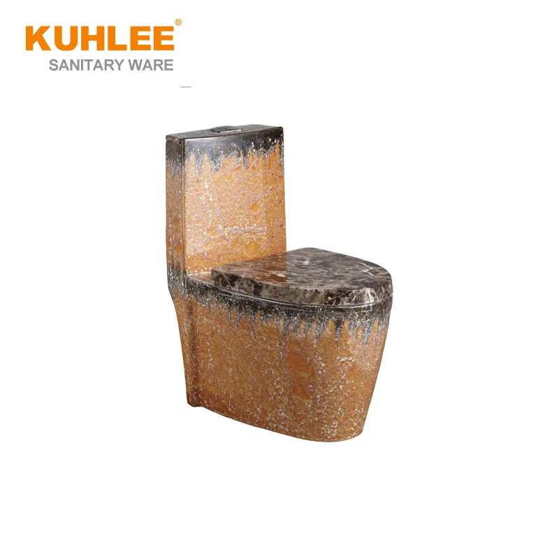 Multicolor Color Toilet Bathroom Ceramic Sanitary Colored One Piece Toilet Dual Flush Toilet Bowl