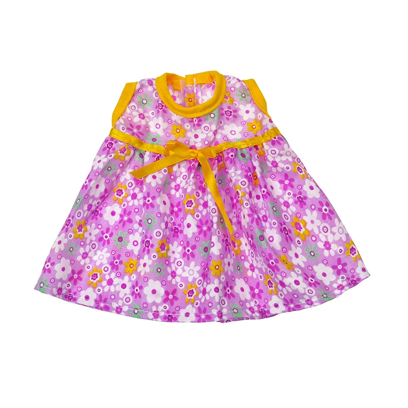 YIWU MISU компании под заказ 18 дюймов американская кукла, фиолетового цвета, с цветочным рисунком и круглым вырезом, Летнее нарядное платье принцессы, без рукавов, Кукла Одежда