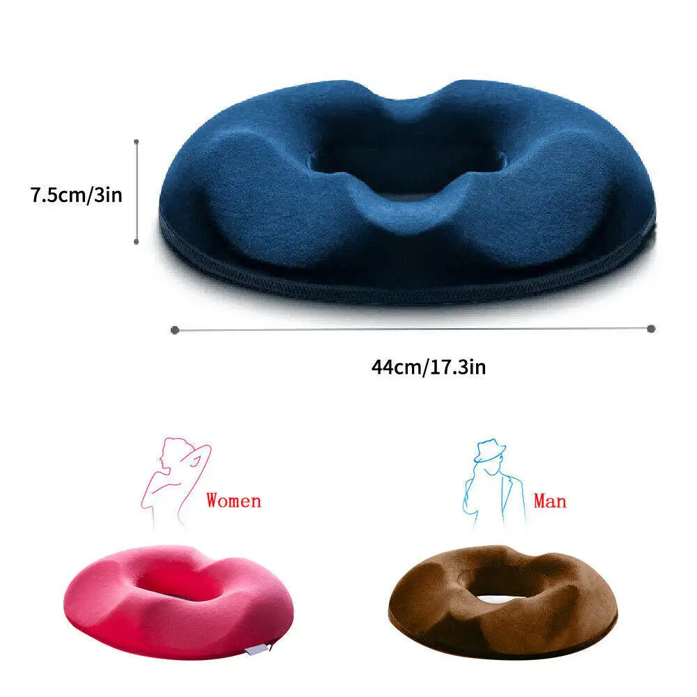Memory Foam Donut Seat Cushion for Tailbone Pain Comfort OEM