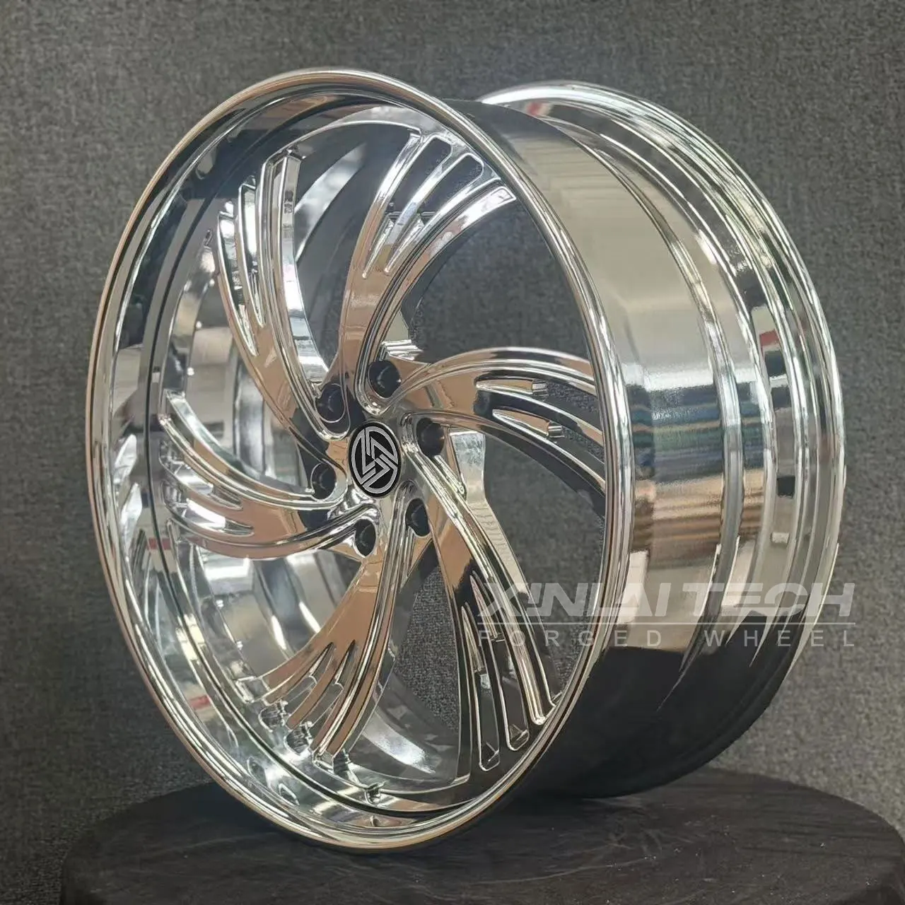 XL 2-piece Deep Dish Deep Lip Custom Forged Chrome Wheel 5x114.3 5x120 5x112 6x135 6x139.7 17 18 19 20 21 22 Inch Car Alloy Rim - Image 2