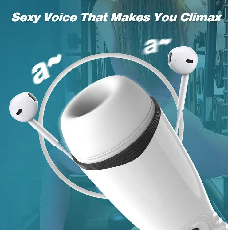 Powerful Automatic Male Masturbator Thrusting Telescopic Sucking With Voice Men Sex Product Vibrator Masturbation Cup