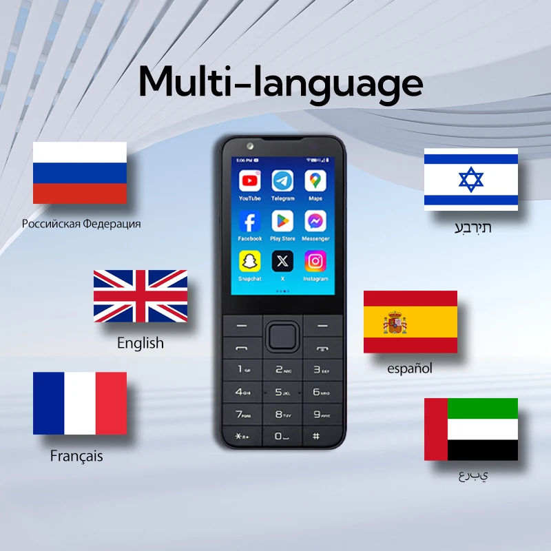 Telemóvel TIQ MINI M5S Dual SIM, 3+32GB, Android 13, Tela 2.8