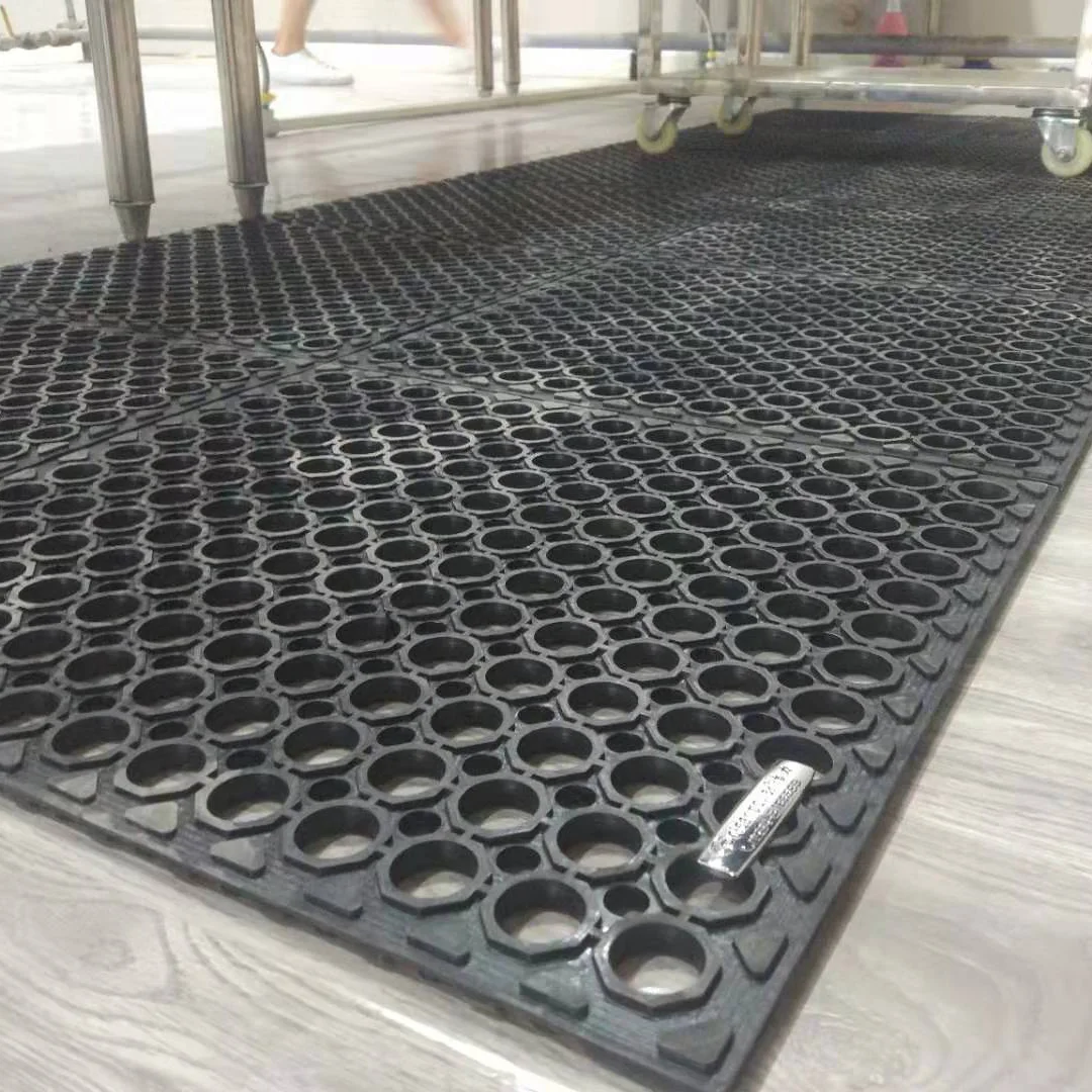 Anti Fatigue Rubber Mats With Holes Drain Water Anti Slip Buy Rubber