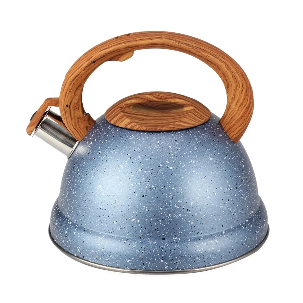 blue whistling kettle