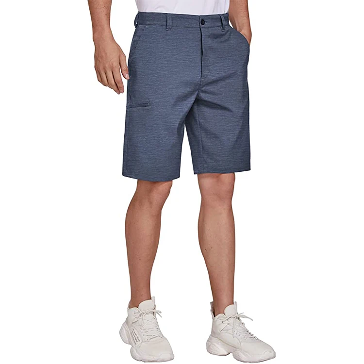 Wholesale Customization Men's Golf Hybrid Dress Shorts Casual Chino Stretch Flat Front Lightweight Quick Dry With Pockets gallery 2