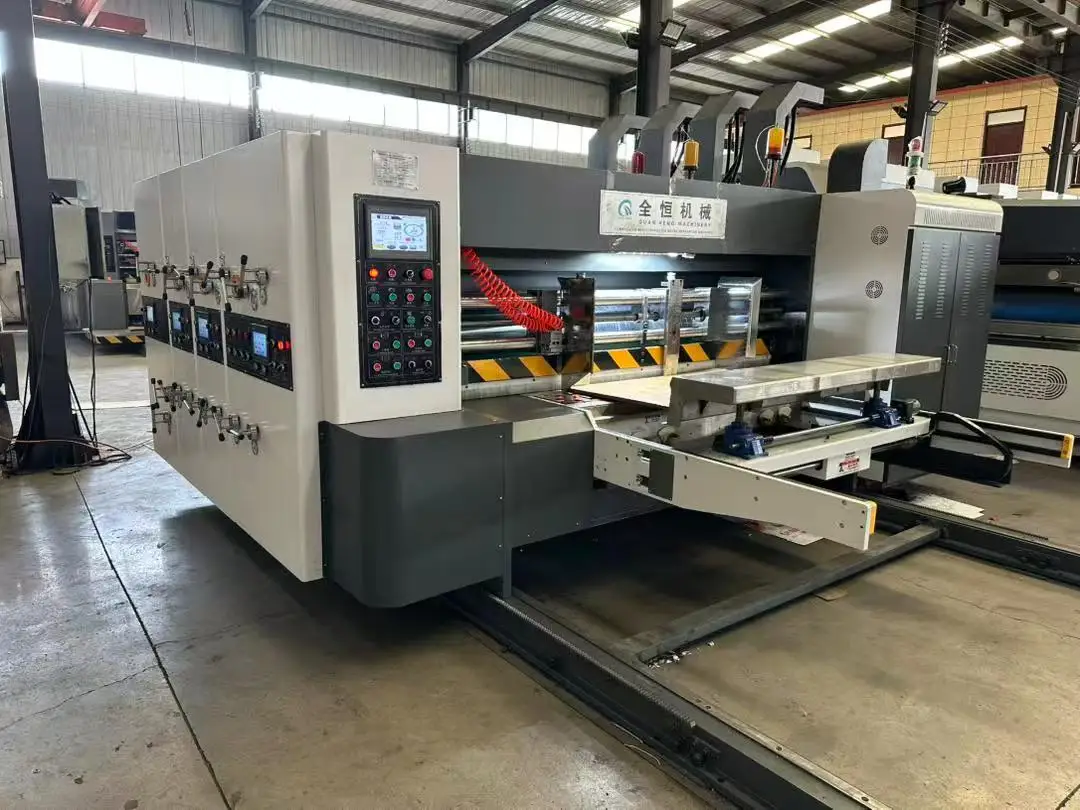 Flexo Water Ink Based Corrugated Board Printer Rs4 Slotter Die-cutting Machine for Pizza Box