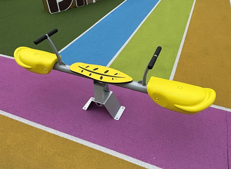 High-Quality Plastic Seat Toy for Outdoor Playground: Kids' Rocking Seesaw