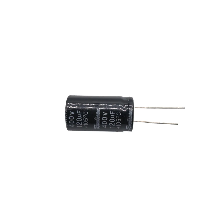 Electric Capacitor 120uf 400v DC DC Converter 400v to 12v Chong Aluminum Electrolytic Capacitors 18x30mm -55C to +105C