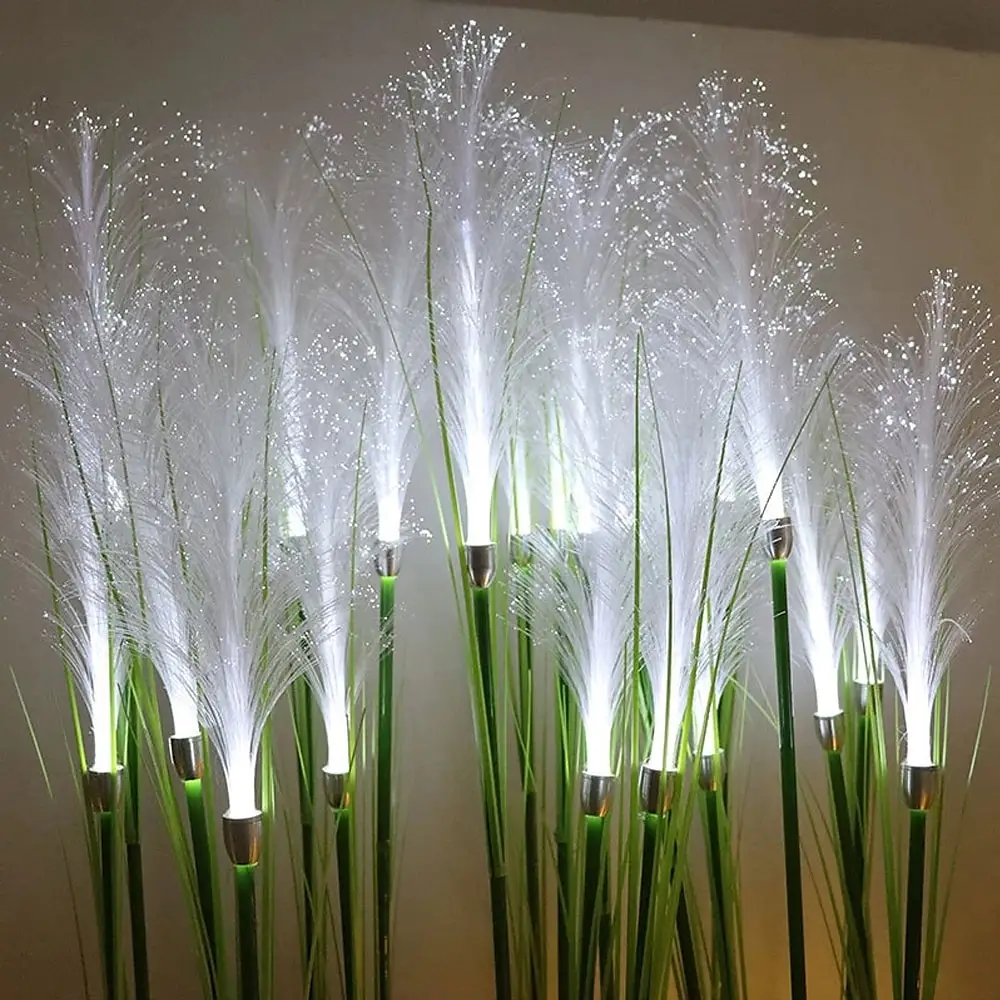 Solar Fiber Optic Lamp IP65 Waterproof Outdoor LED Pathway Light for Garden Villa Landscape Decoration Lighting