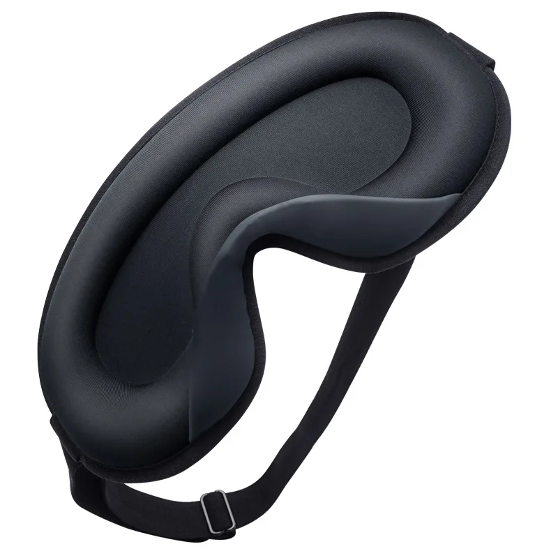 Custom Removable Memory Foam Eyelash Adjustable Sleeping Face Deep Cup Ice Silk 3D Sleep Eye Mask for Eye Lashes
