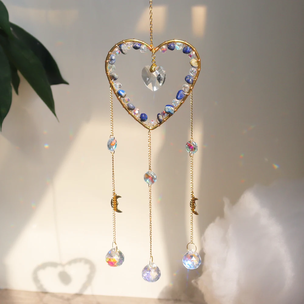 Wholesale Crystal Sun Catcher Heart Suncatchers Hanging Crystal