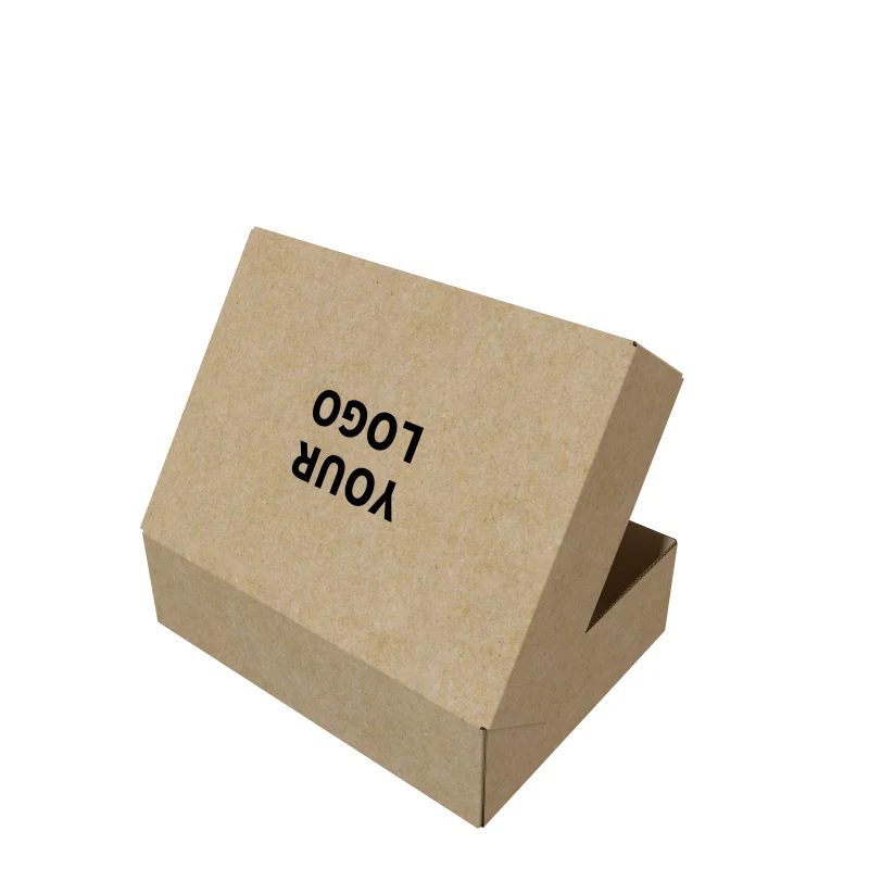 Disposable Customized Takeaway Food Containers Brown Kraft Paper Fast ...
