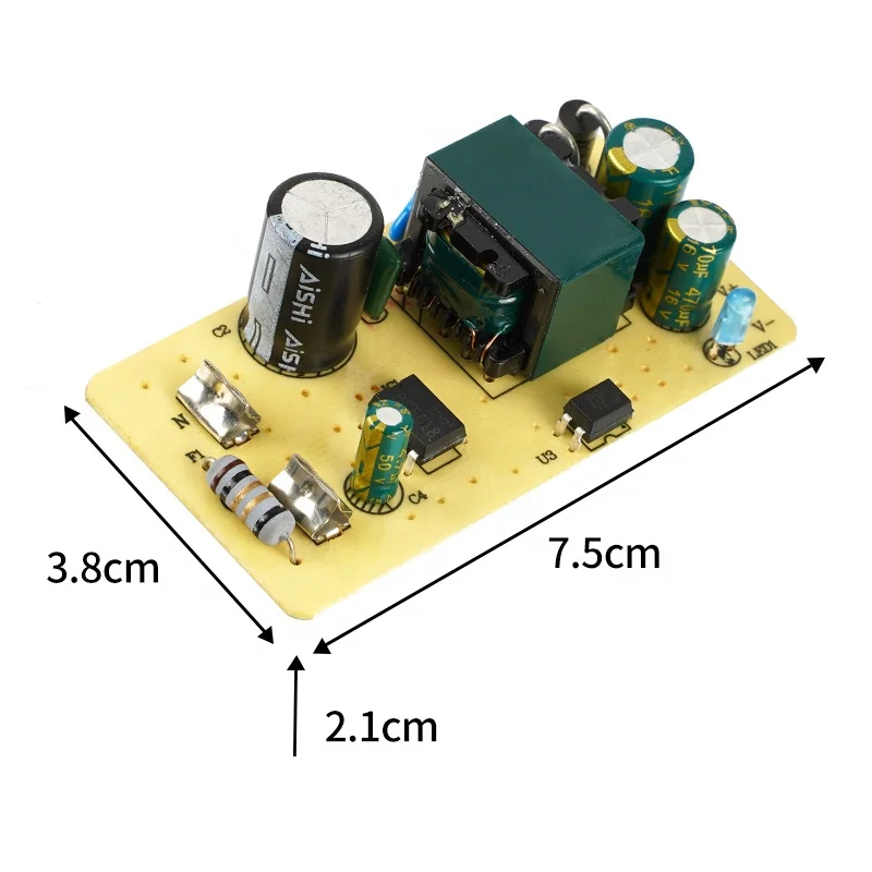 AC-DC 12V  15V Switch Power Supply Module AC-DC Isolation PCB Board Input 110-240v Output 12v 1A 1.2A 1.3A 1.6A 2A 2.5A