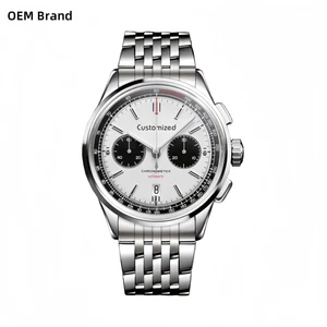 OEM Logo Chronograph Mechanical Movement Waterproof Pilot Watch High Quality Automatic Seagull ST19 Man Wrist Watches