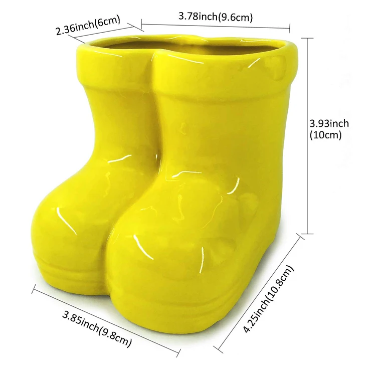 High Quality Boot Shape Ceramic Flower Pot Planter