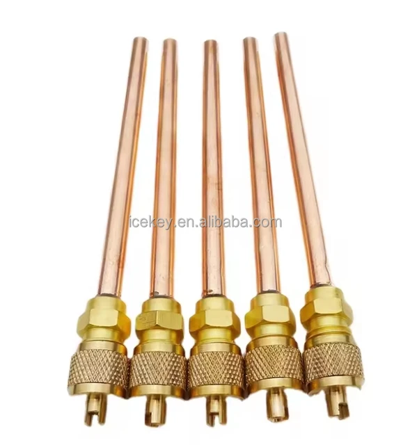 air conditioner spare parts charging pin valve refrigerator copper access valve