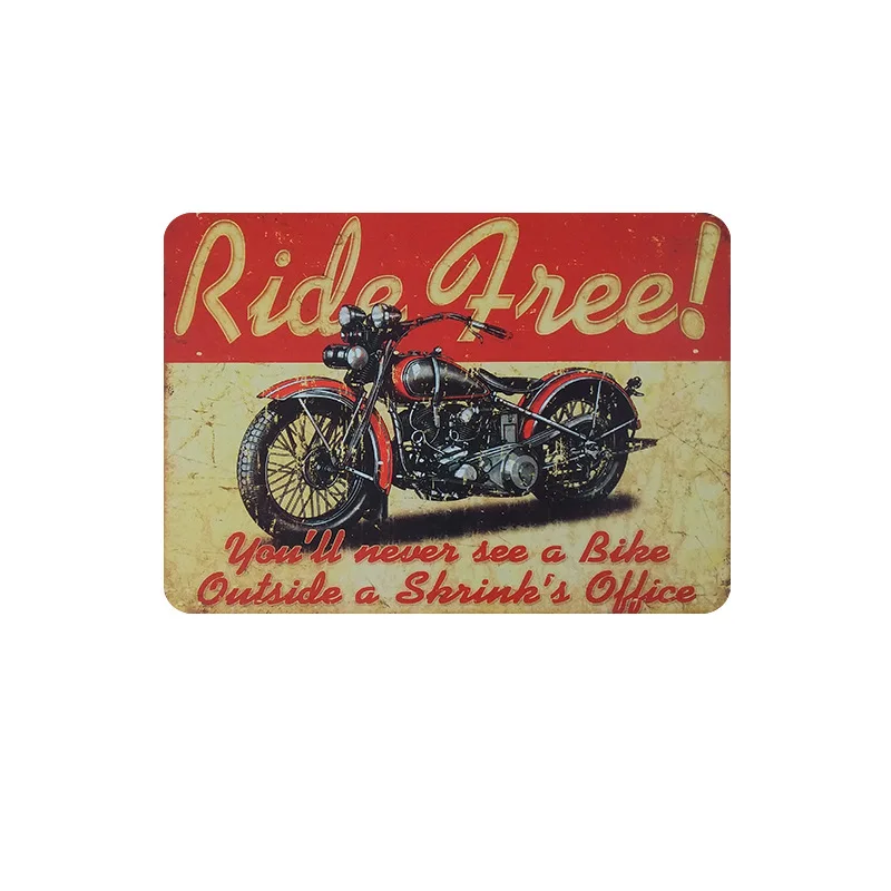 top quality wall plaque retro classic motorcycle decoration