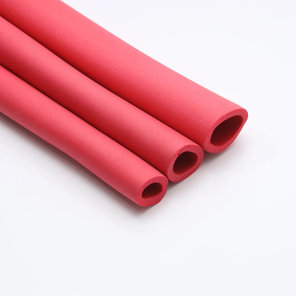 Multiple Colors Available Waterproof Rubber Foam Roll 2mm Rubber Tube Noise Reduction Rubber Foam Pipe With Aluminium Foil