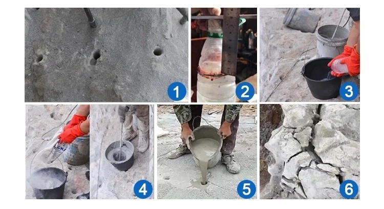 high quality calcium hydroxide expansive mortar, Chemical Stone Cracking Powder
